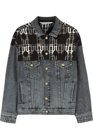 Palm Angels Chaqueta vaquera con monograma