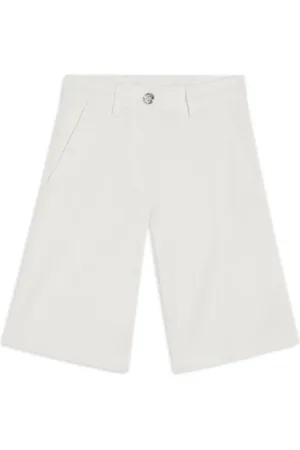 VERSACE Pantalones vaqueros cortos con parche del logo