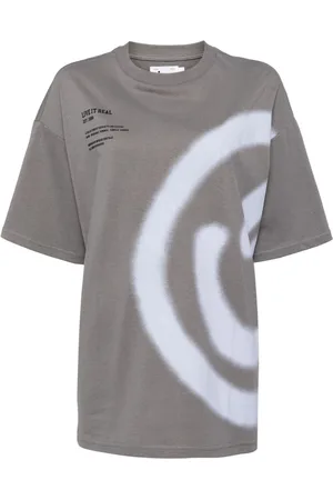 Izzue Camiseta con estampado de carita sonriente