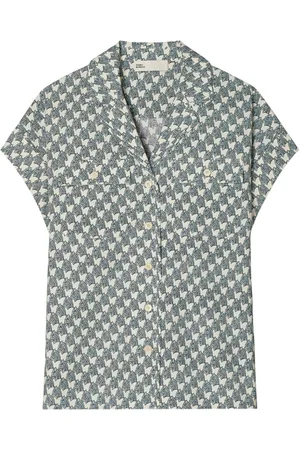 Tory Burch Camisa con estampado de cebra