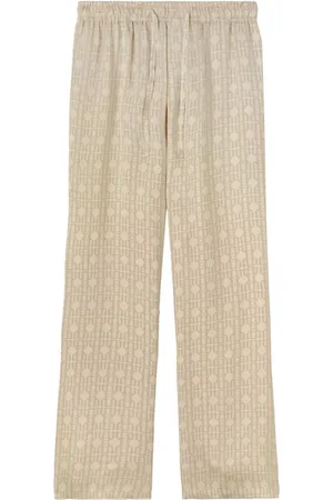 Palm Angels Pantalones anchos con monograma