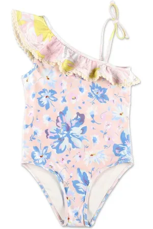ZIMMERMANN Bañador con estampado floral y volante