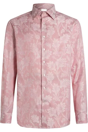 Etro Camisa a rayas con estampado en jacquard
