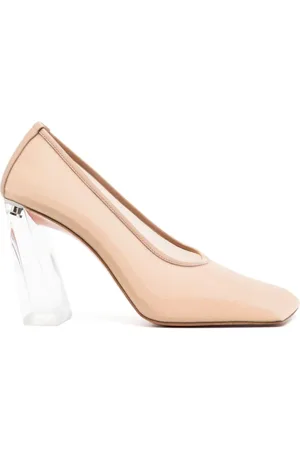 Amina Muaddi Zapatos Charlotte con tacón de 100 mm