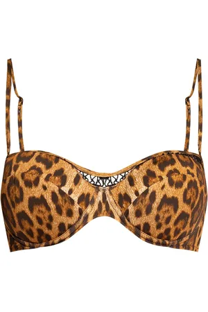 La Perla Top de bikini con motivo de leopardo