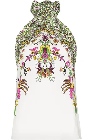 Givenchy Top con estampado floral y cuello halter
