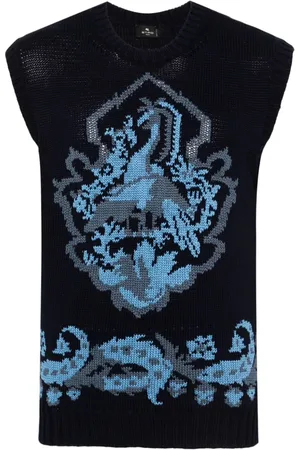 Etro Chaleco de punto en intarsia