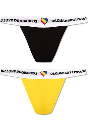 Dsquared2 Pack de tangas con logo en la cinturilla