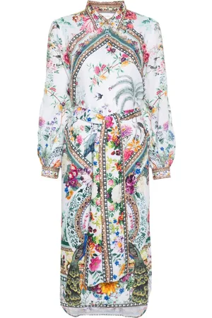 Camilla Vestido midi con motivo floral