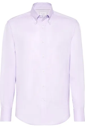 Brunello Cucinelli Camisa con pliegues