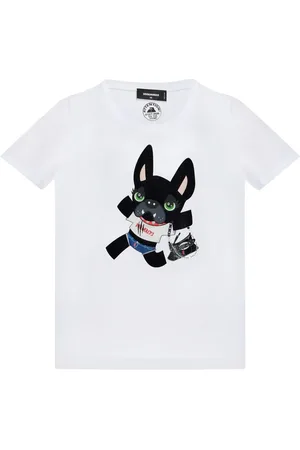 Dsquared2 Camiseta con perro estampado