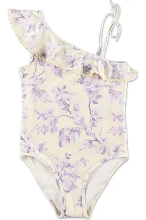 ZIMMERMANN Bañador con estampado floral y volante