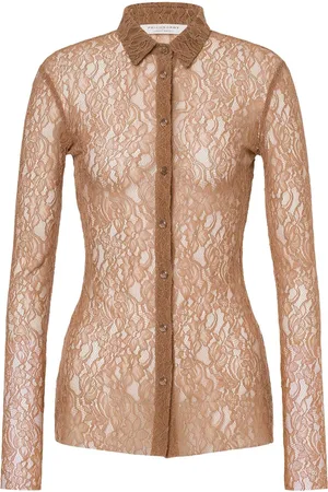 Serafini Camisa con encaje floral