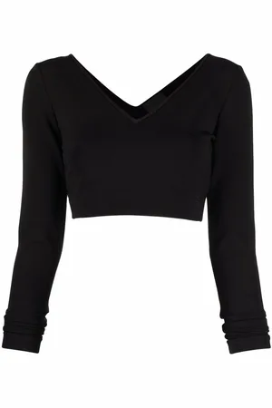 Givenchy Top de manga larga con cuello en V