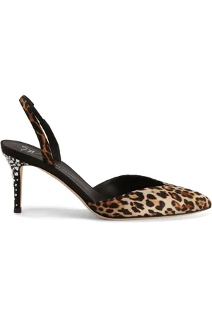 Giuseppe Zanotti Zapatos de tacón con estampado de leopardo