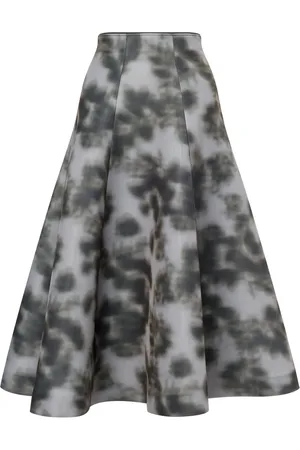 Serafini Falda midi con estampado digital