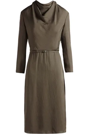 Bally Vestido midi con cuello desbocado