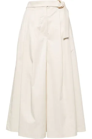 FEDELI Pantalones anchos estilo capri