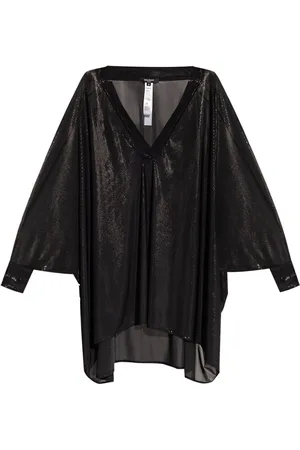 Balmain Vestido corto con efecto metalizado