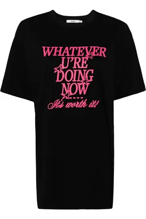 B+AB Camiseta con eslogan estampado