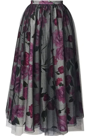 Erdem Falda midi con estampado floral