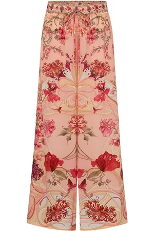 Camilla Pantalones anchos Blossoms and Brushstrokes