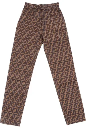 Fendi Pantalones rectos Zucca
