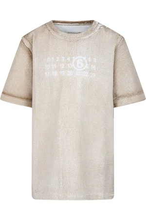 Maison Margiela Camiseta con efecto envejecido