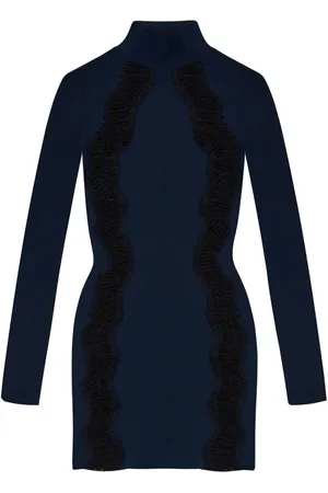 Stella McCartney Vestido corto con detalle de perforaciones