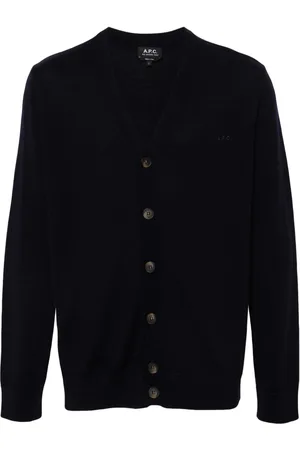 A.P.C. Cárdigan con logo bordado