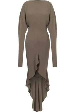 Serafini Vestido asimétrico drapeado