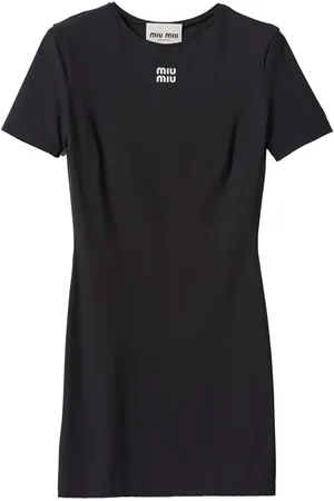 Miu Miu Vestido corto con logo