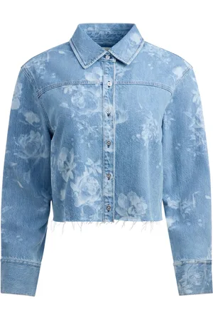 ALICE+OLIVIA Camisa vaquera con motivo floral