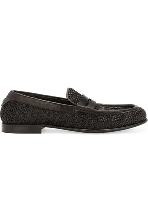 Dolce & Gabbana Mocasines penny de rafia