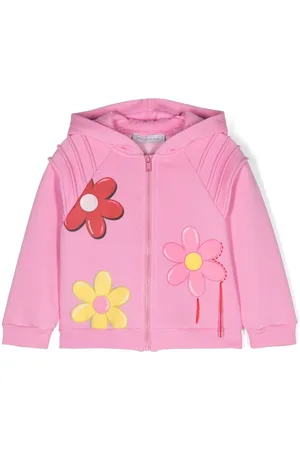 MONNALISA Sudadera con capucha y estampado floral
