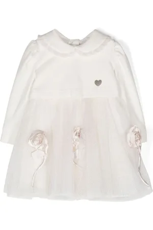 MONNALISA Set de vestido con apliques florales
