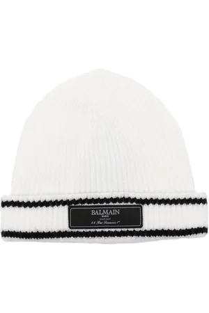Balmain Gorro con parche del logo