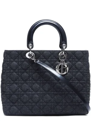 Dior Bolso de mano Cannage Lady Dior grande