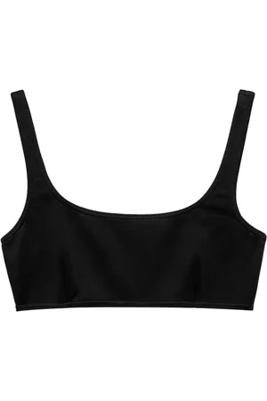 Prada Top de bikini con cuello redondo