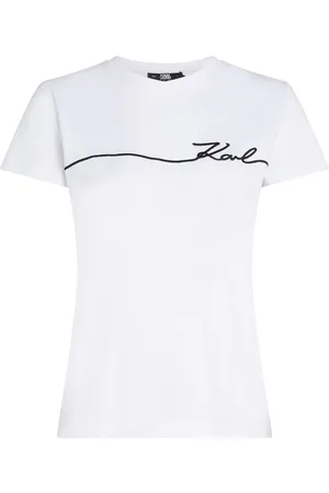Karl Lagerfeld Camiseta con logo bordado