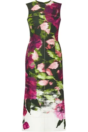 Erdem Vestido midi con estampado floral