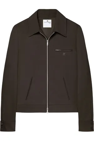 Courrèges Chaqueta Signature Retro con logo bordado