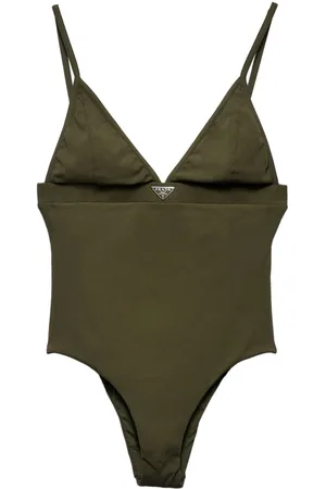 Prada Bañador con logo triangular