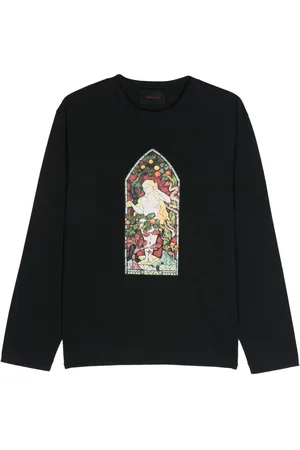 Simone Rocha Camiseta con vitral estampado
