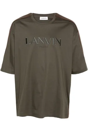 Lanvin Camiseta con logo bordado