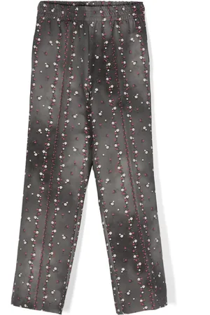 MONNALISA Pantalones rectos con estampado floral