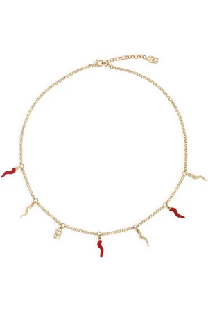 Dolce & Gabbana Collar con charm de cuerno DG