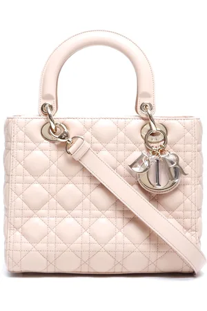 Dior Bolso de mano Cannage Lady Dior mediano