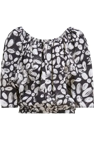 Marni Blusa corta con estampado floral