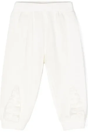 MONNALISA Pantalones ajustados con logo bordado